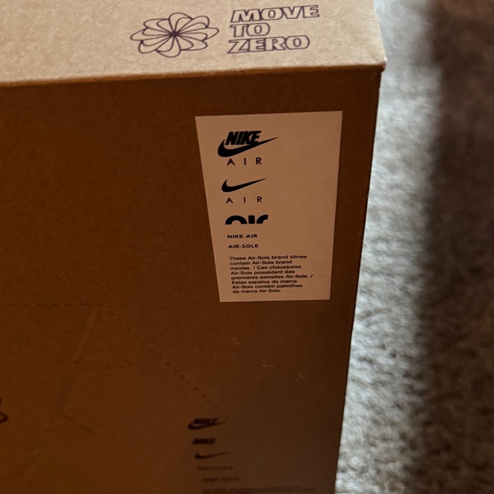 Nike Men's Tan, Cream, and Burgundy Air Force 1 07 Sneakers - Picture 5 of 7